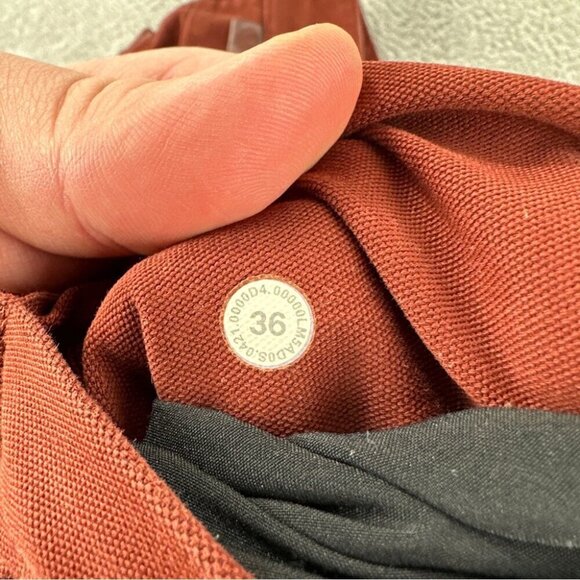 Lululemon ABC Skinny Fat Pant 34 Utilitech Brown Size 36 - Picture 2 of 11